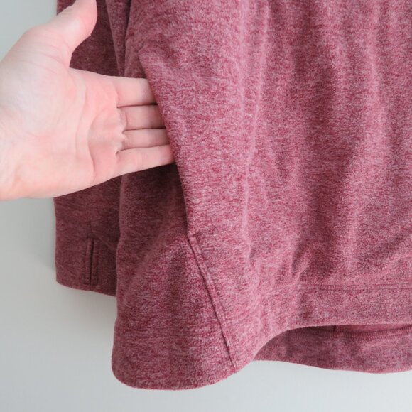 DULUTH TRADING CO Frost Lake Fleece Tunic Raspberry Red Outdoor Gorpcore Sz S - Picture 6 of 15
